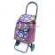 Folding grocery cart with bag,Canvas grocery cart,2016 hot-sale shopping grocery cart