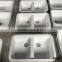 Custom size solid surface double bowl undermount kitchen sink