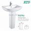 HTD-451 Foto promotional sanitary ware bathroom ceramic pedestal basin