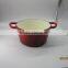 enamel coated cast iron casserole, porcelain enameledr ound casserole, cast iron cookwares, cast iron pots with enamel coating