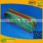 green pvc zipper beauty case bag