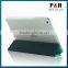 Folding kickstand protective tablet cover case with transparent back shell for iPad Mini(fluorescence green)