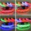 Polyster LED Pet Dog Cat Collars Light Up Flashing Lighted Collars For Dog