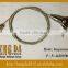 Strong spring steel wire rope lanyard cable with hook