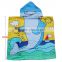 Children loved crocodile beach hooded towel with cartoon print