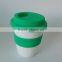 Promotional 12OZ Plastic Coffee Mug With Lid and Heat Insulation Sleeve