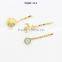 Women girls nautical ocean style gold starfish shell hairpin hair clip jewelry