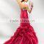 (MY2646) MARRY YOU Sweetheart Crystal Beading Ruffle Red Mermaid Evening Dress