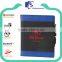 Travelling polyester fabric padfolio with pen holder