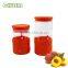 Borosilicate Glass Jar With Silicone Sleeve and Silicone Lid