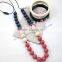 round silicone teething beads necklace good quality teething baby necklace breakaway claspsstatement necklaceTN065