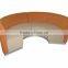 New design restaurant curved sofa booth YK7076