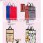 Rolling shopping bag catelogue, folding customize fabric shopping cart with wheel and seatl