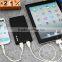 8000mAh mobile power bank, dual USB port mobile power bank for iphone mobile power supply, ac/dc power supply for travel