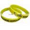 25mm wide custom debossed silicone wristband