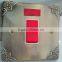 Novel design English Zinc alloy triple wall switch with one way