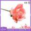 hand touch pink artificial rose flower