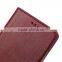Luxury design fashion book style for huawei ascend p8 real flip wallet leather phone case