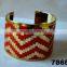 Brass Metal Fashion Bangle Bracelet Weaved