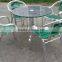 ZT-1046C stronge aluminum stacking double tube aluminum LOGO chair