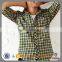wholesale plaid tartan fashion check shirts design for men