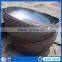EHA carbon steel pipe fitting flanged seamless elliptical dish end