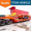 TITAN Heavy duty lowbed 3 axle transport 60 ton low bed trailer with rail