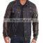 Top Quality Men Denim Jacket With Leather Sleeves (LOTJ320)