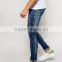 jeans sample Distressed denim man jeans pant with Rip Knee stocklot jeans(LOTA030)