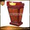 Good quality hotel wooden pulpit, hotel podium, hotel rostrum XYM-P07
