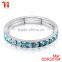 March birthstone stainless steel fashion jewelry popular at high qualty fashion bracelet