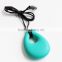 BPA free necklace pendant soft silicone