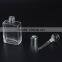 Unique design 15ml square shaped empty clear perfume glass bottles with glass stick for cosmetic packaging