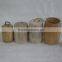 Customize Round Mouth Wooden Tea Packing Cans,coffee Beans Storage Box