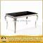 hotel furniture dining table with 4 stainlss steel legs