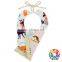 Double side designs print tassel baby bandana bib