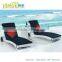 2015 portable wicker rattan lounge chair beach lounger with wheels