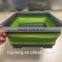 Plastic foldable Rectangle basket/ foldable Rectangle basket for Houseware