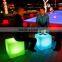 Morden solar powered glowing lighting hard plastic 3D waterproof LED cube for outdoor/ indoor