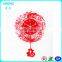 Custom distinctive red acrylic wall clock with animal pattern