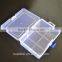 16.5x12cm Rectangle Clear Polypropylene Plastic Packaging Boxes Storage