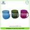 Colorful PS OEM Service Plastic Hard Mug With Handle For Kids