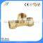Pipe connector compression brass fitting