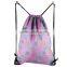 Folding polyester drawstring bag for outdoor