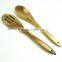 22036 High quality beech wood spoon slotted spoon