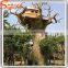 Chinese factory wholesale directly plastic tree trunk plastic slide tree house for decoration