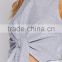 new design bow cropped tops women skirt and crop top set