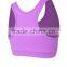 OEM black color spandex plain sports bra high support