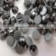 China factory wholesale decorative shiny leed free and multi size loose flat back hotfix black rhinestone for garment