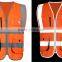 Hi Viz Vest Safety Work Hi Visibility Jacket Waistcoat Reflective Clothing with Reflective Strips - Cycling Visibility